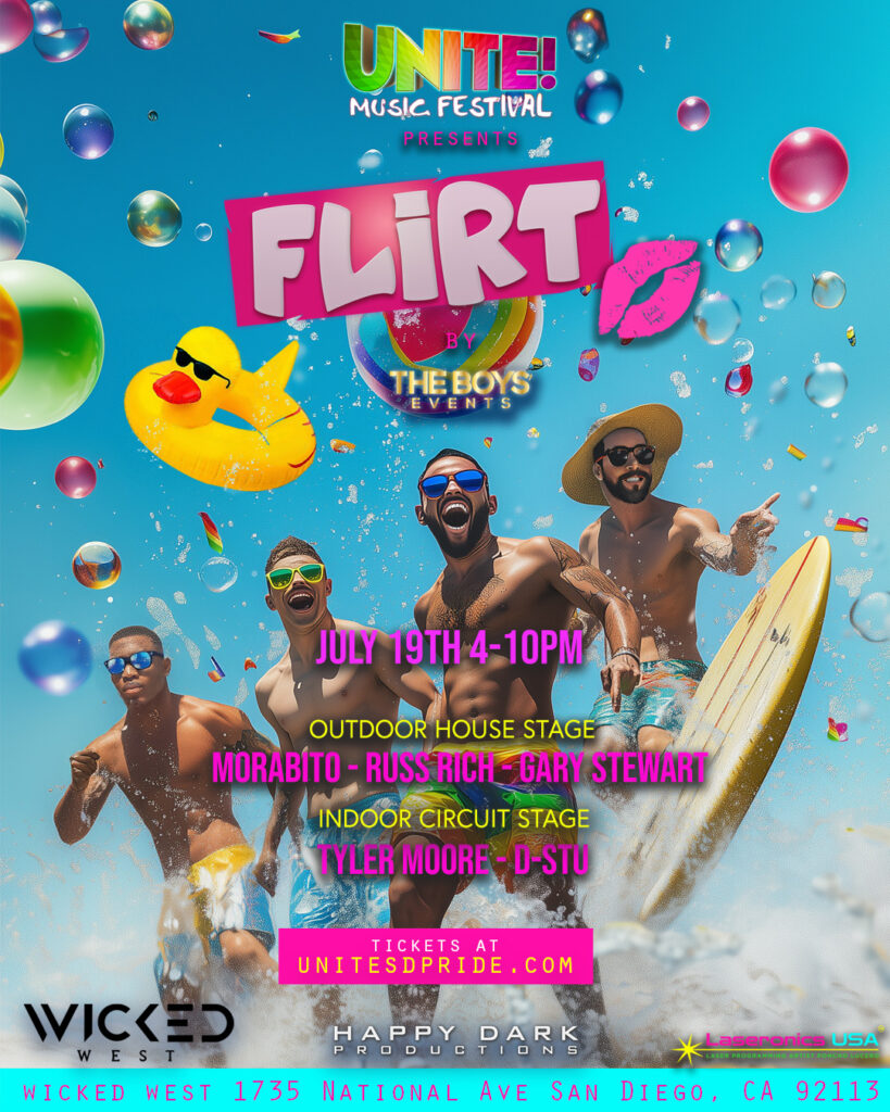 FLiRT Pride 2025 | San Diego Pride 2025 | San Diego Gay Events | San Diego Events